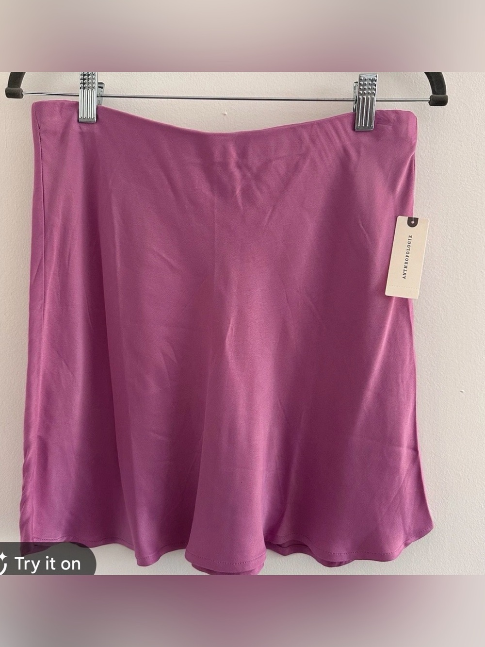 Anthropologie Dusty Rose Circle Skirt